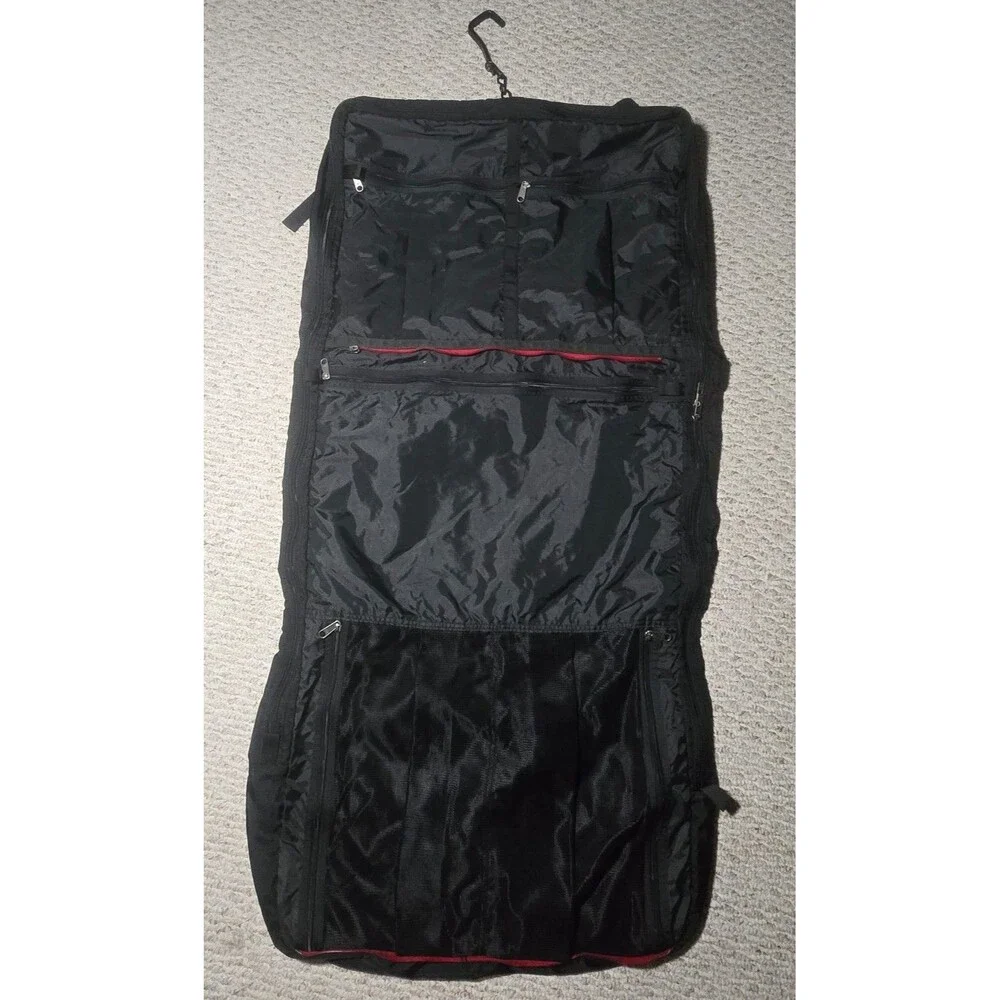 Vintage Patagonia Burrito Suiter Garmet Travel Bag Hanging Black Mesh Tri Fold